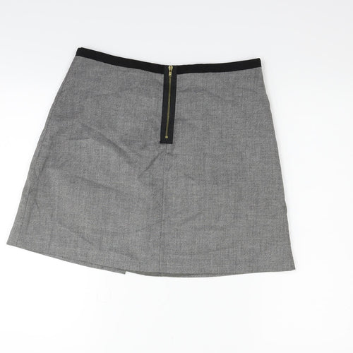 H&M Womens Grey   Flare Skirt Size 12