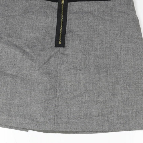 H&M Womens Grey   Flare Skirt Size 12