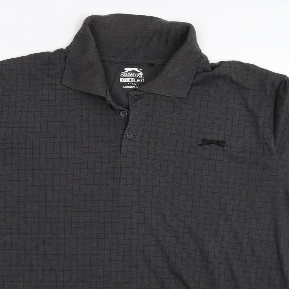 Slazenger Mens Grey    T-Shirt Size L