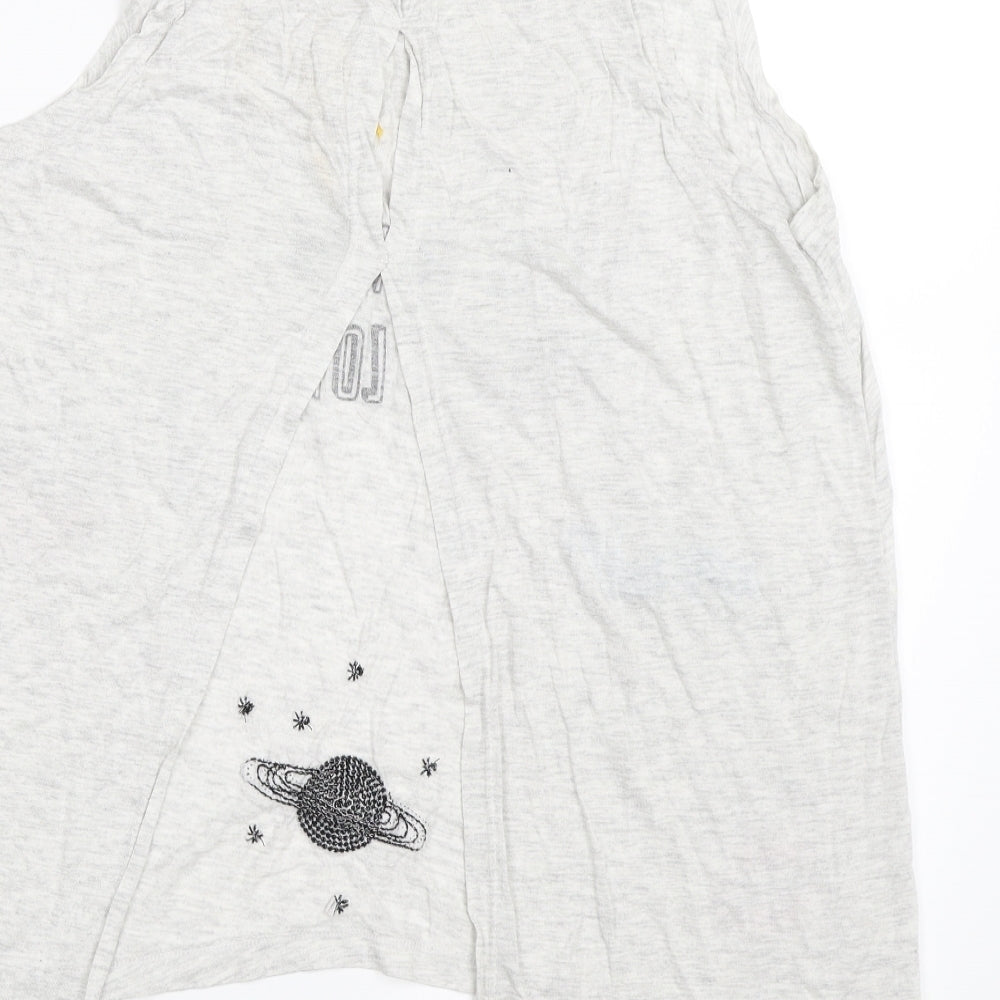 Pull&Bear Womens Grey   Basic Tank Size M