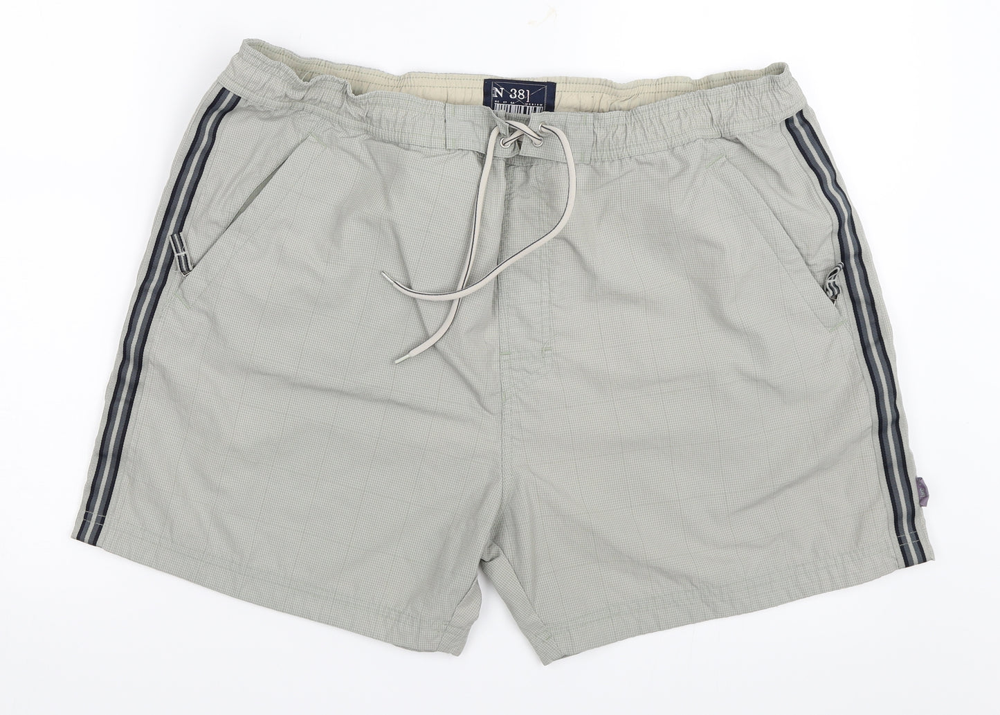 NEXT Mens Beige   Bermuda Shorts Size M - Swim Shorts