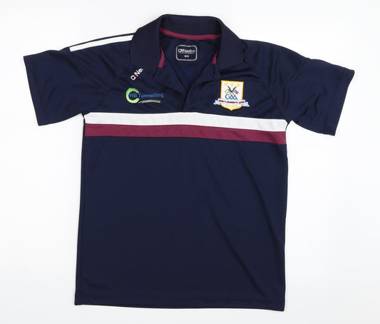Front view of O'Neill boys’ blue jersey t-shirt, size 13, years - leeds