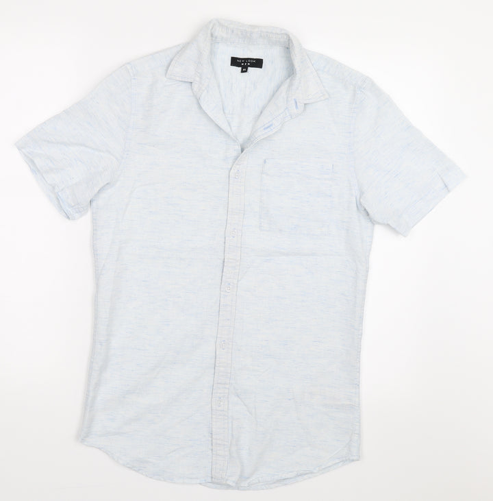 New Look Mens Blue    Button-Up Size XS