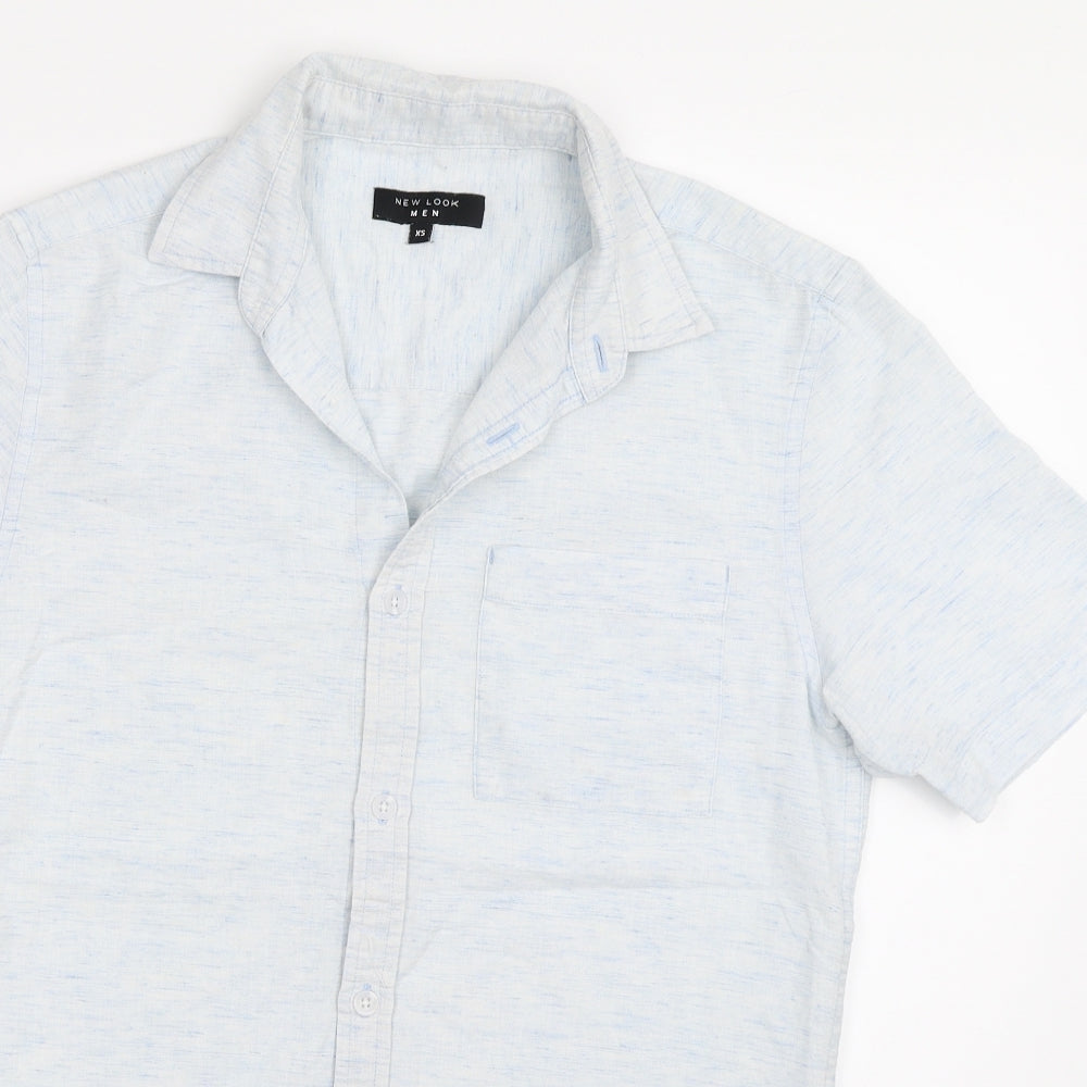 New Look Mens Blue    Button-Up Size XS
