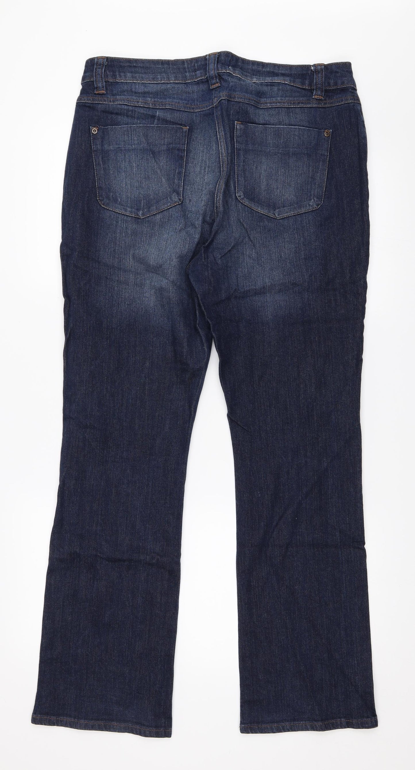 Papaya Womens Blue  Denim Bootcut Jeans Size 16 L30.5 in