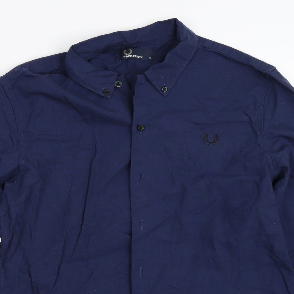 Fred Perry Mens Blue    Button-Up Size S