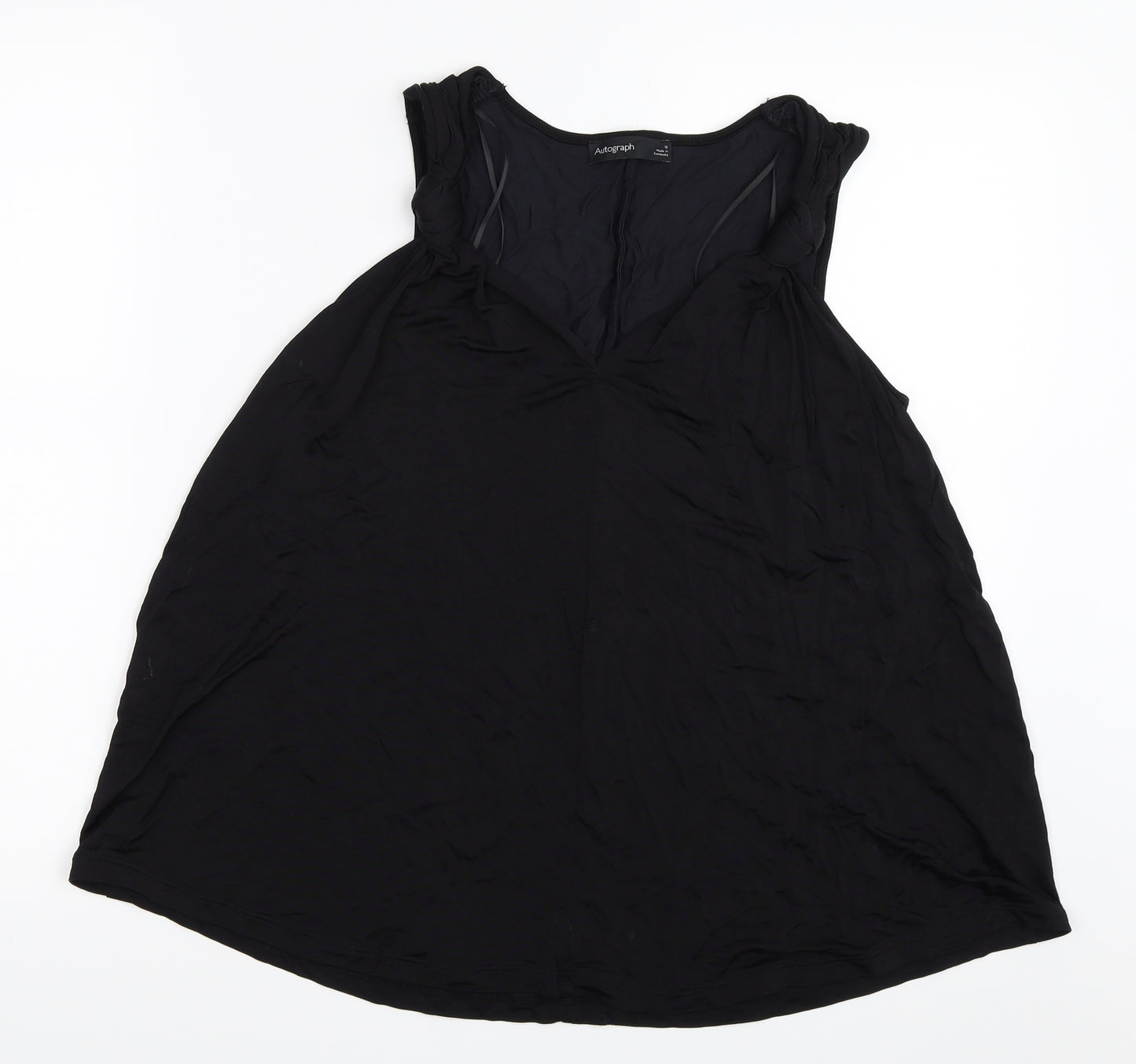 Marks and Spencer Womens Black   Basic Blouse Size 12