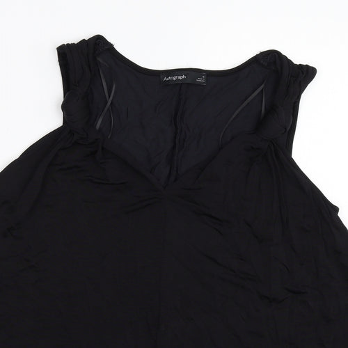 Marks and Spencer Womens Black   Basic Blouse Size 12