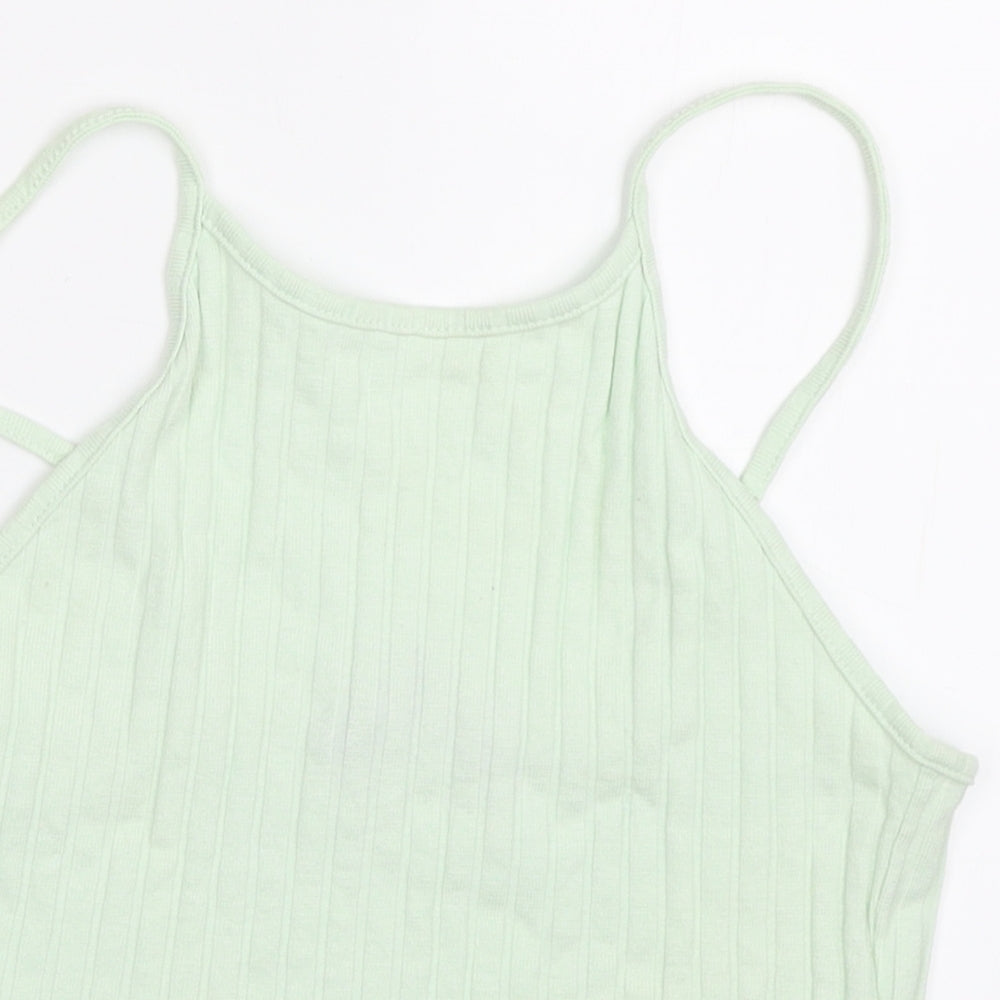 New Look Womens Green   Cropped Tank Size 6