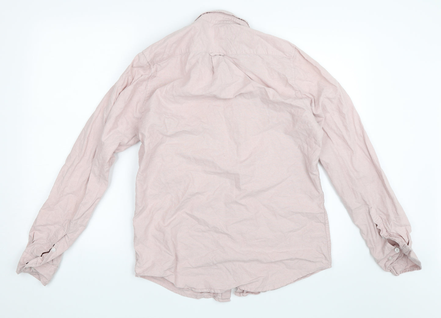 Primark Mens Pink    Button-Up Size M