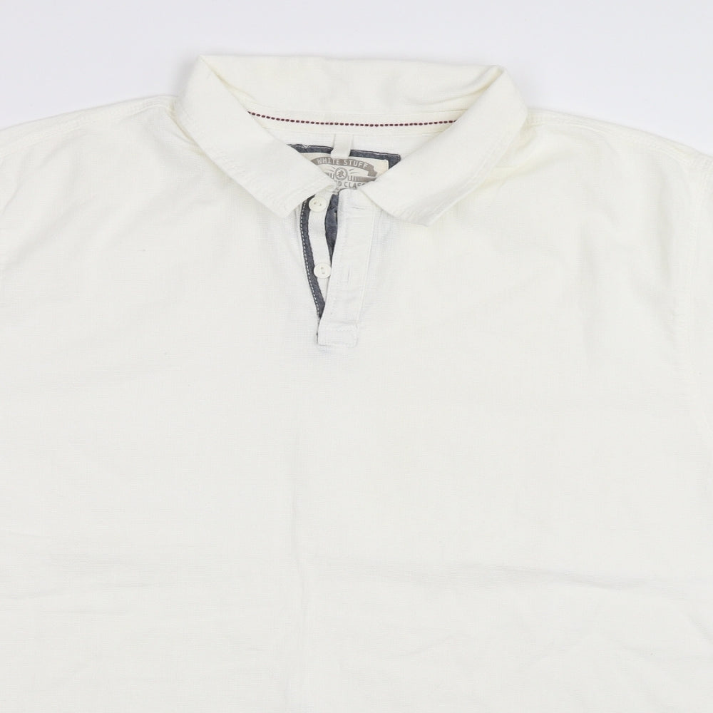 White Stuff Mens White    Polo Size L