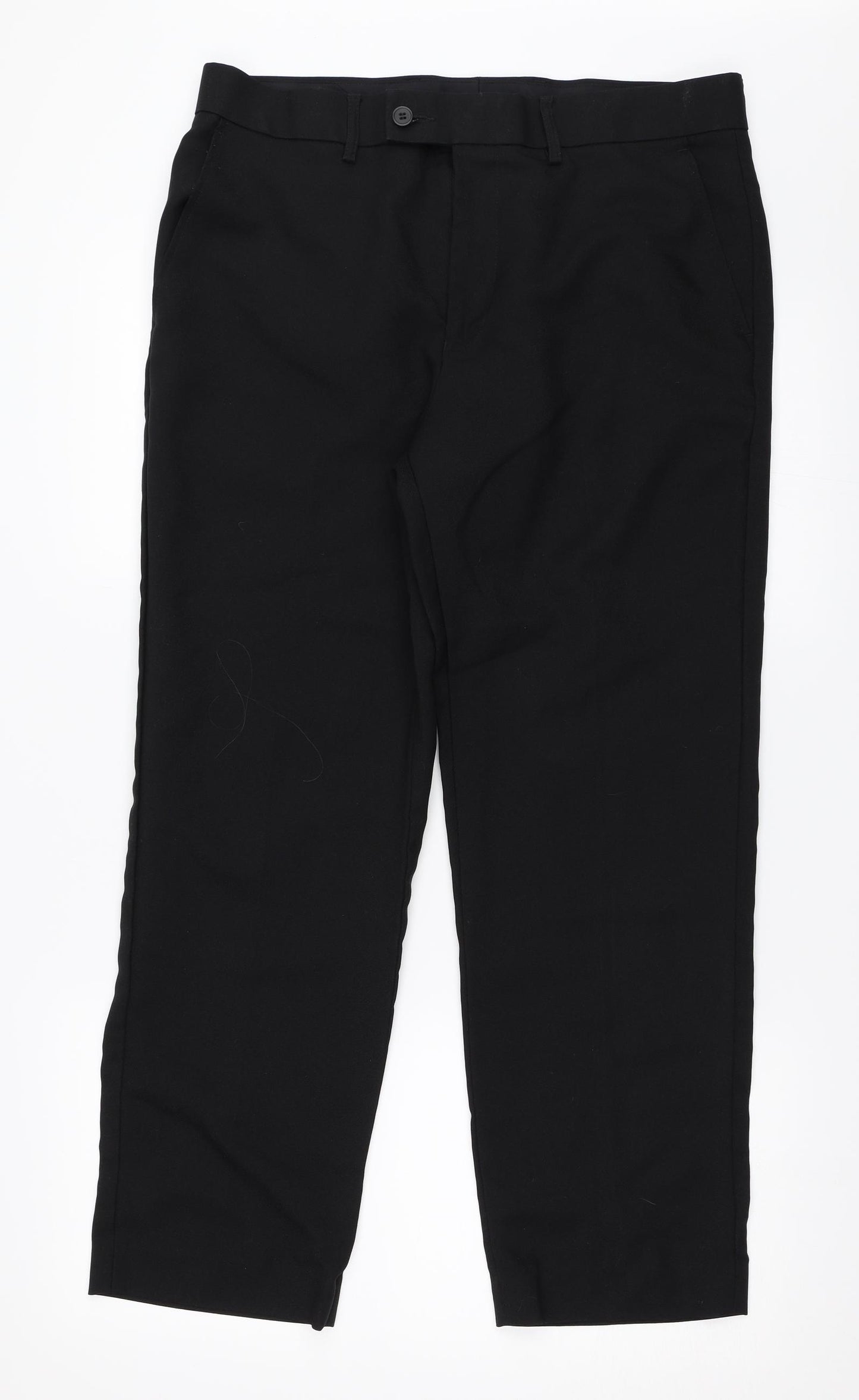 F&F Mens Black   Trousers  Size 34 in L29 in