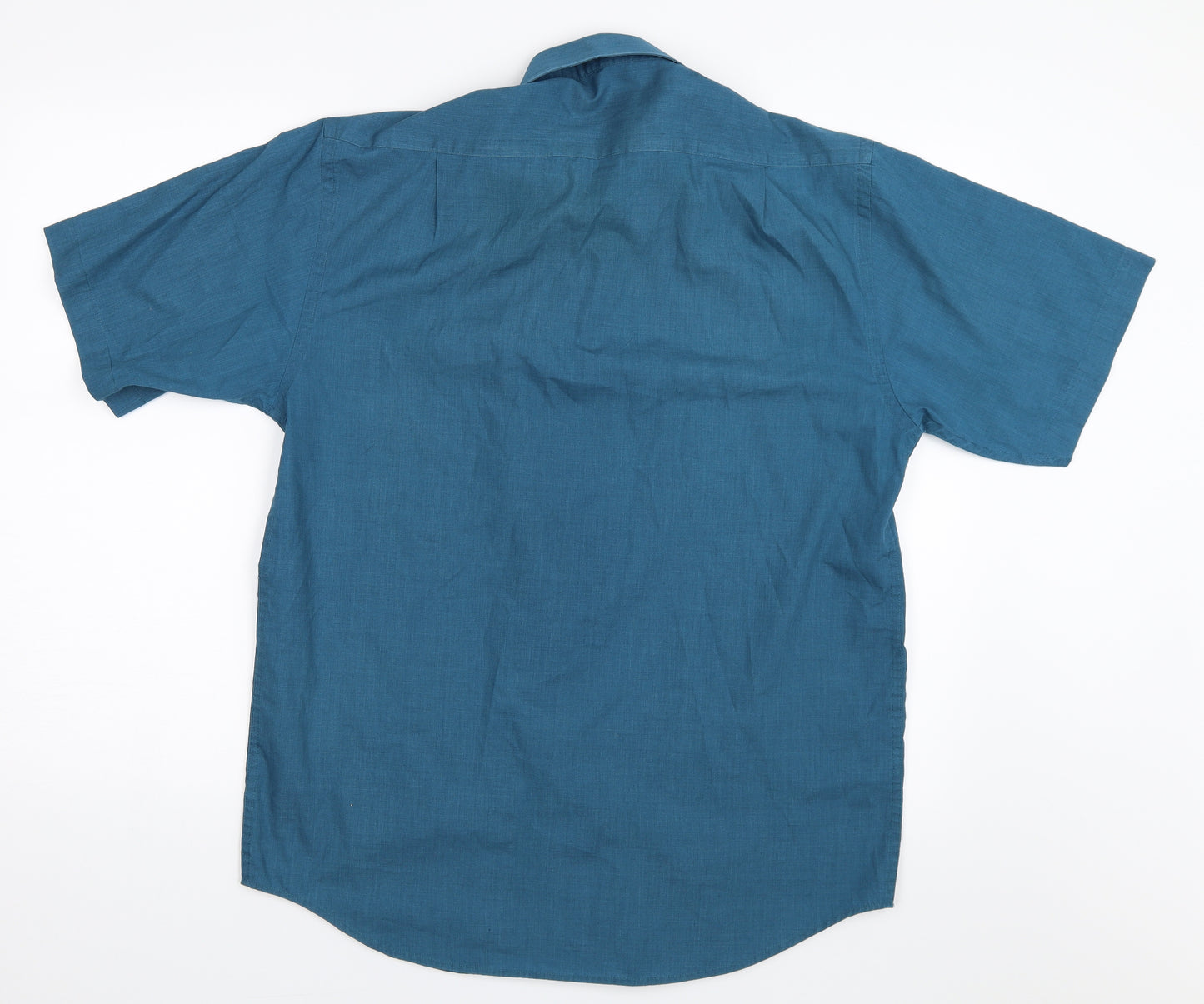 Essentials Mens Blue    Button-Up Size 15.5