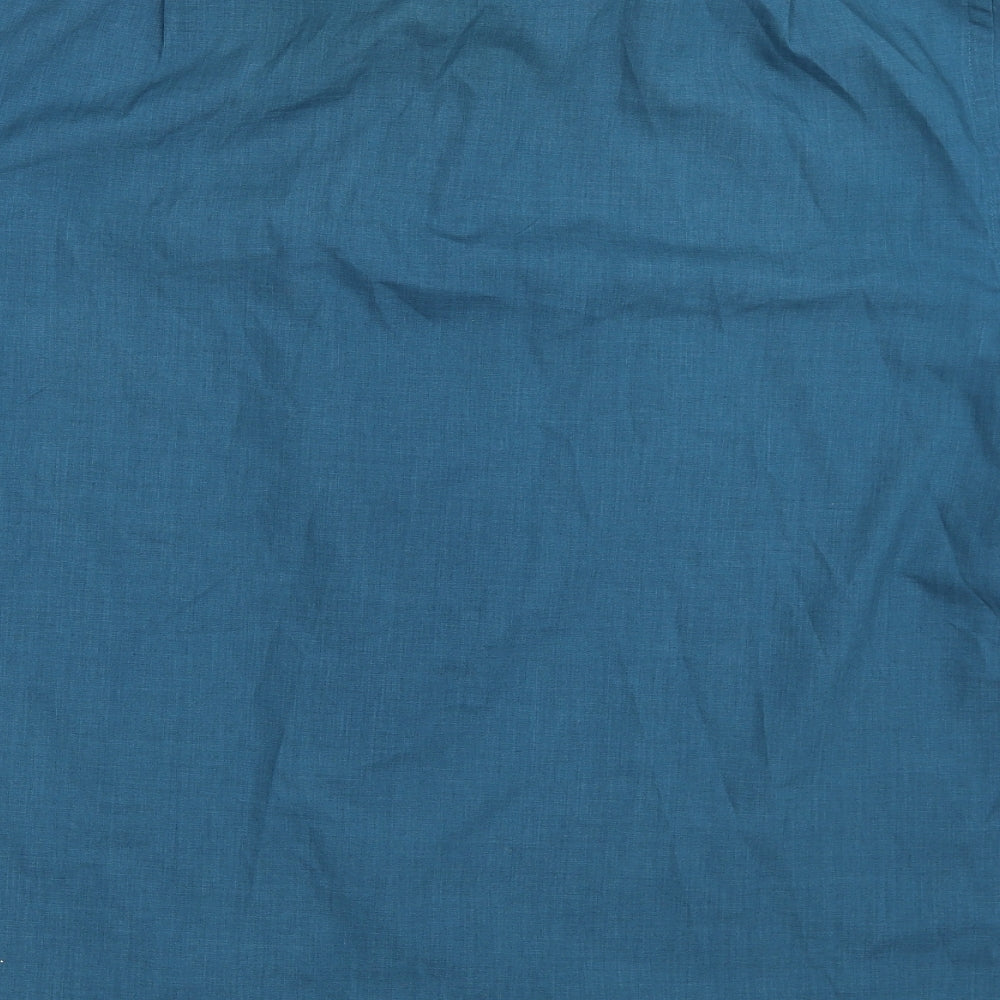 Essentials Mens Blue    Button-Up Size 15.5