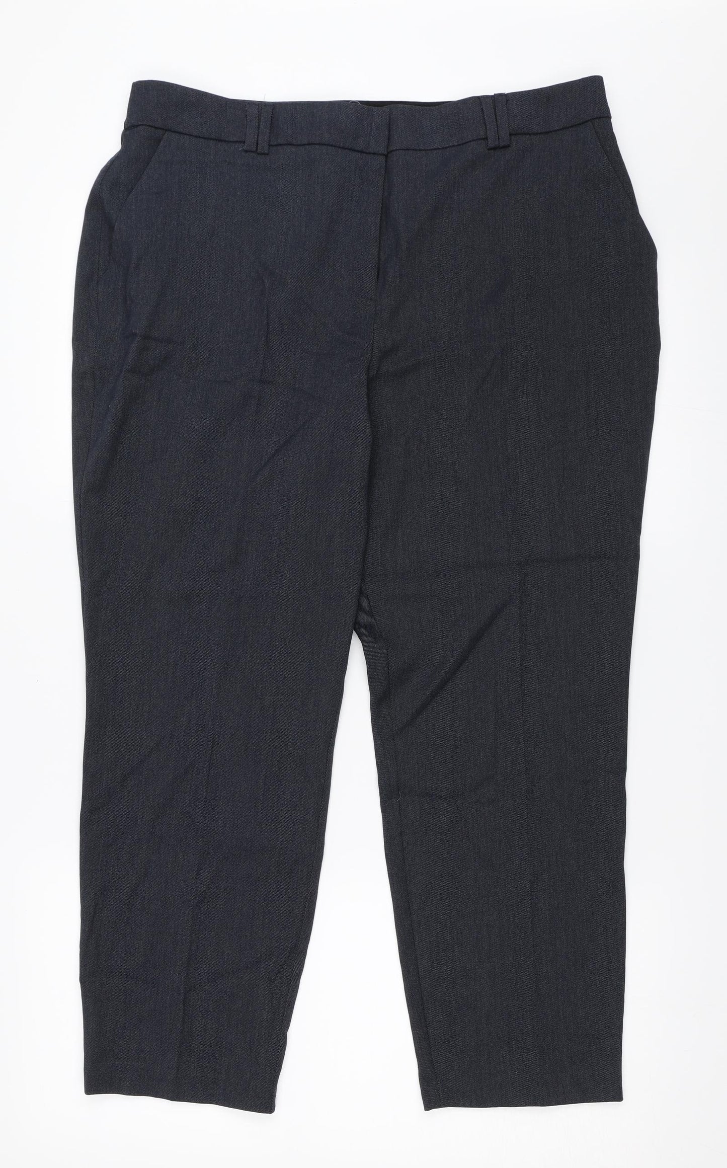Bonmarché Womens Blue   Capri Trousers Size 16 L25 in