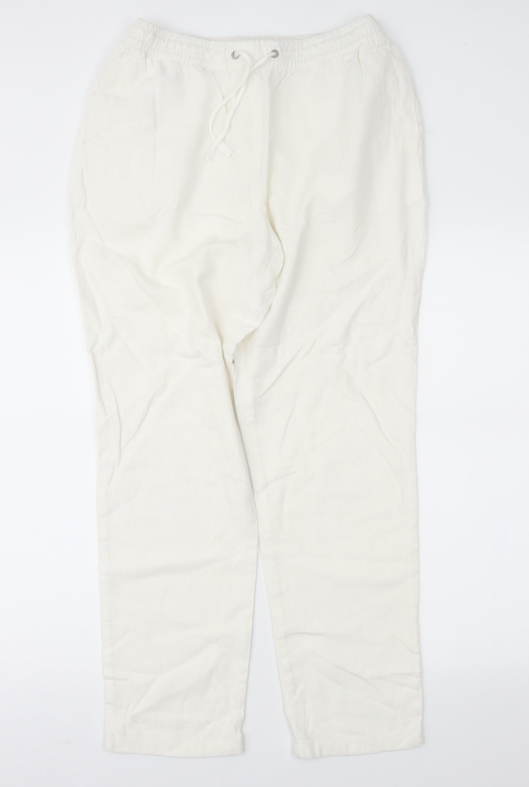 Dorothy Perkins Womens Ivory   Trousers  Size 10 L28 in
