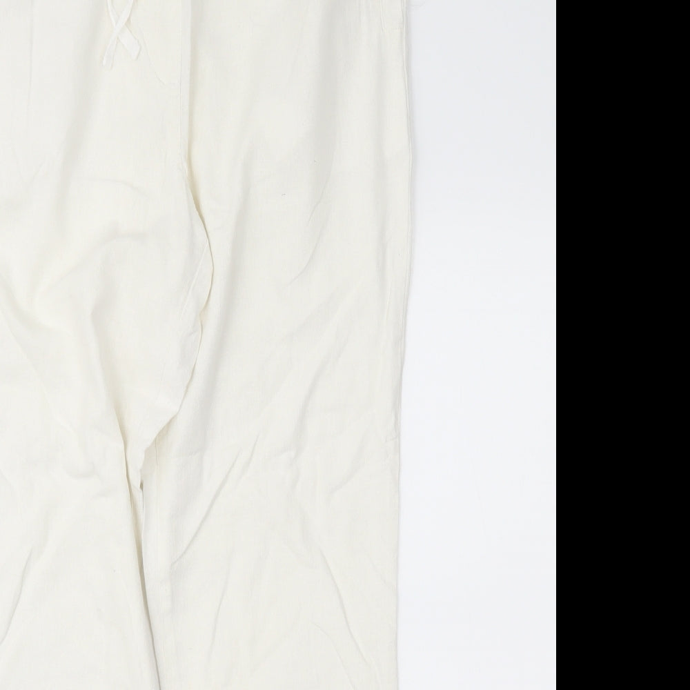 Dorothy Perkins Womens Ivory   Trousers  Size 10 L28 in