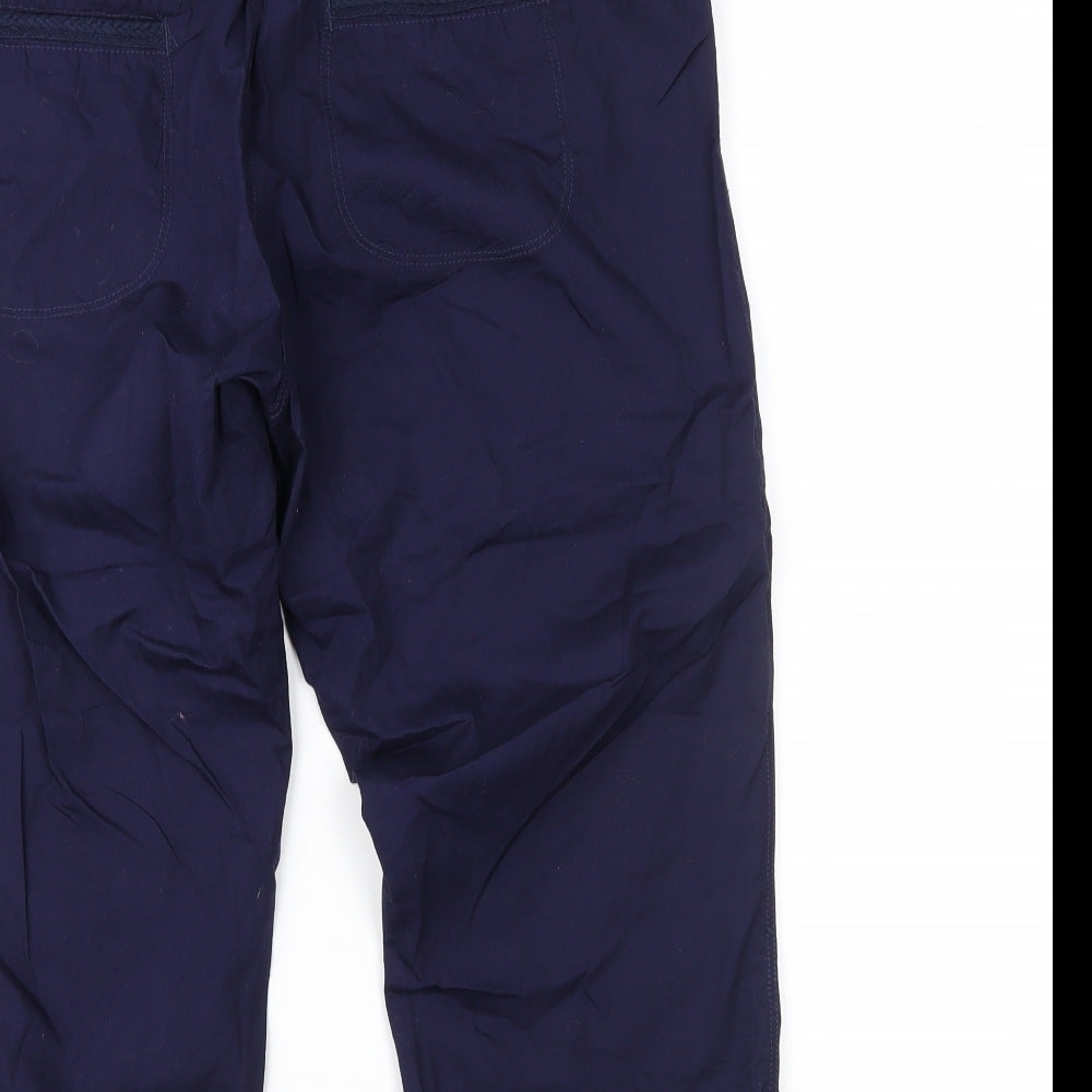 Peacocks Womens Blue   Cropped Trousers Size 12 L22 in