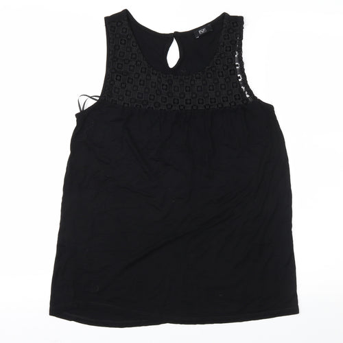 F&F Womens Black   Basic Blouse Size 8