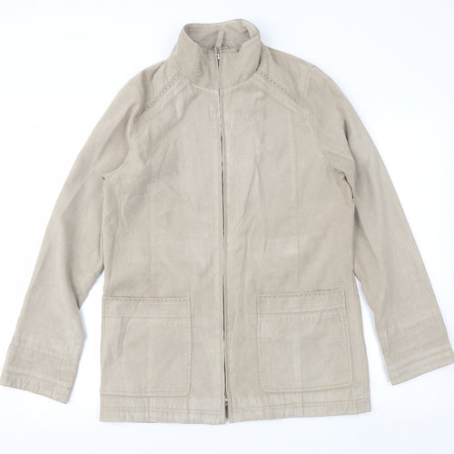 Debenhams Womens Brown   Jacket  Size 10  - Faux Suede