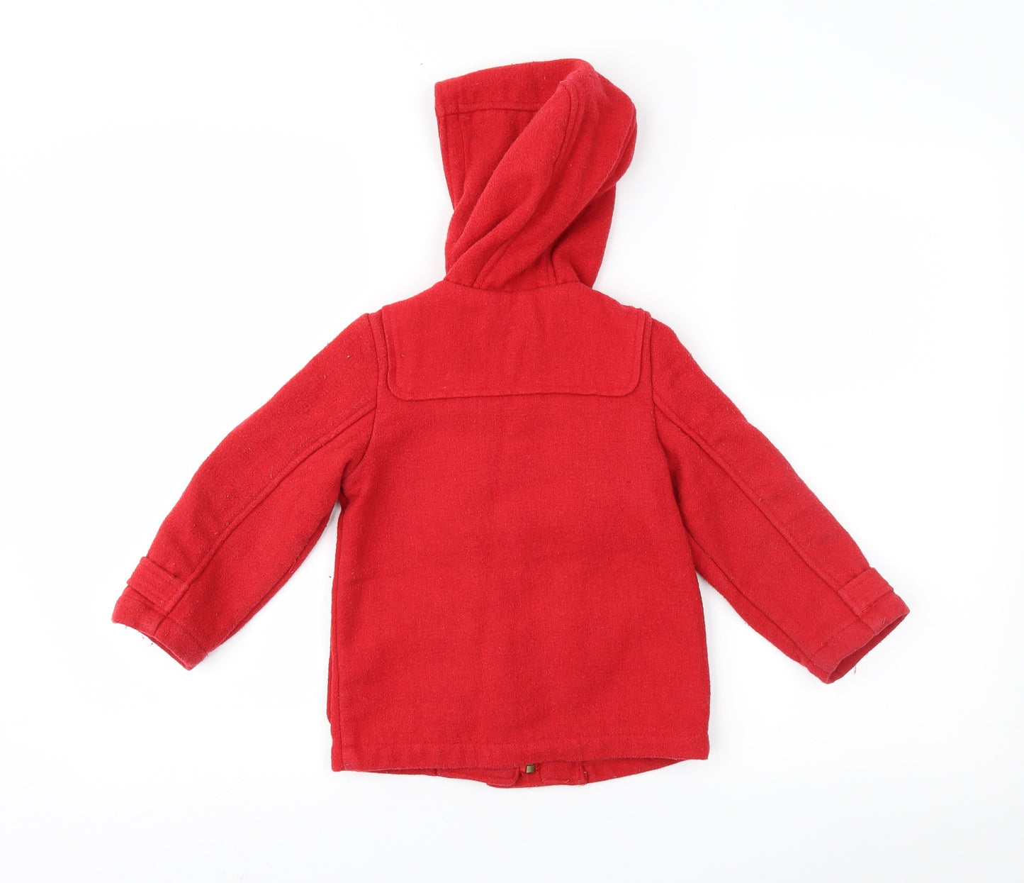 Marks and Spencer Girls Red   Duffle Coat Coat Size 2-3 Years