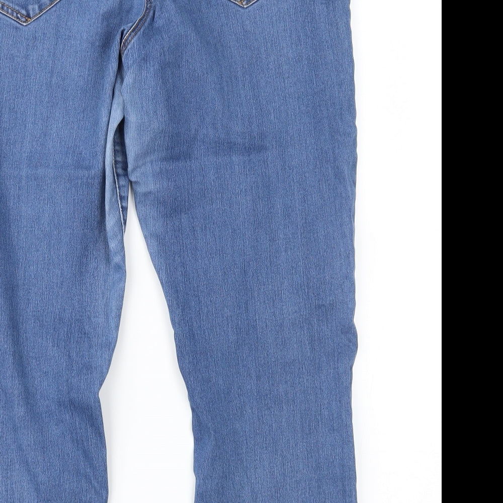 George Womens Black  Denim Cropped Jeans Size 16 L22 in