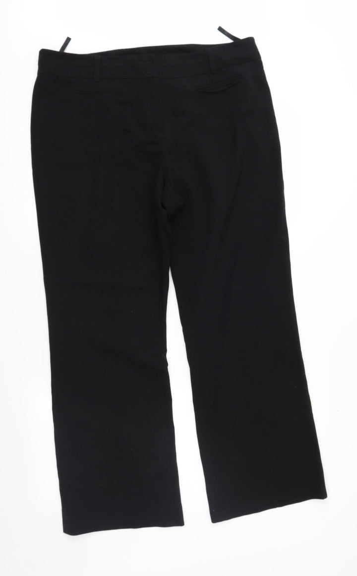 H&M Womens Black Trousers Size 16 L28 in