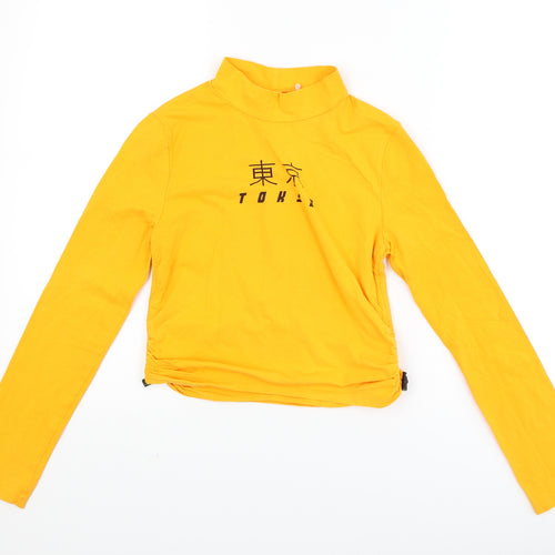 George Girls Yellow   Basic T-Shirt Size L  - Tokyo