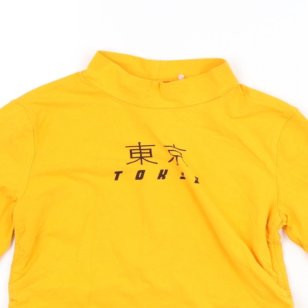 George Girls Yellow   Basic T-Shirt Size L  - Tokyo