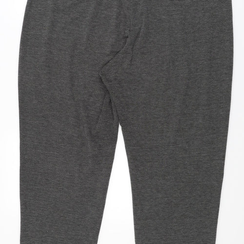 Classic Womens Black Striped  Trousers  Size 24 L27 in
