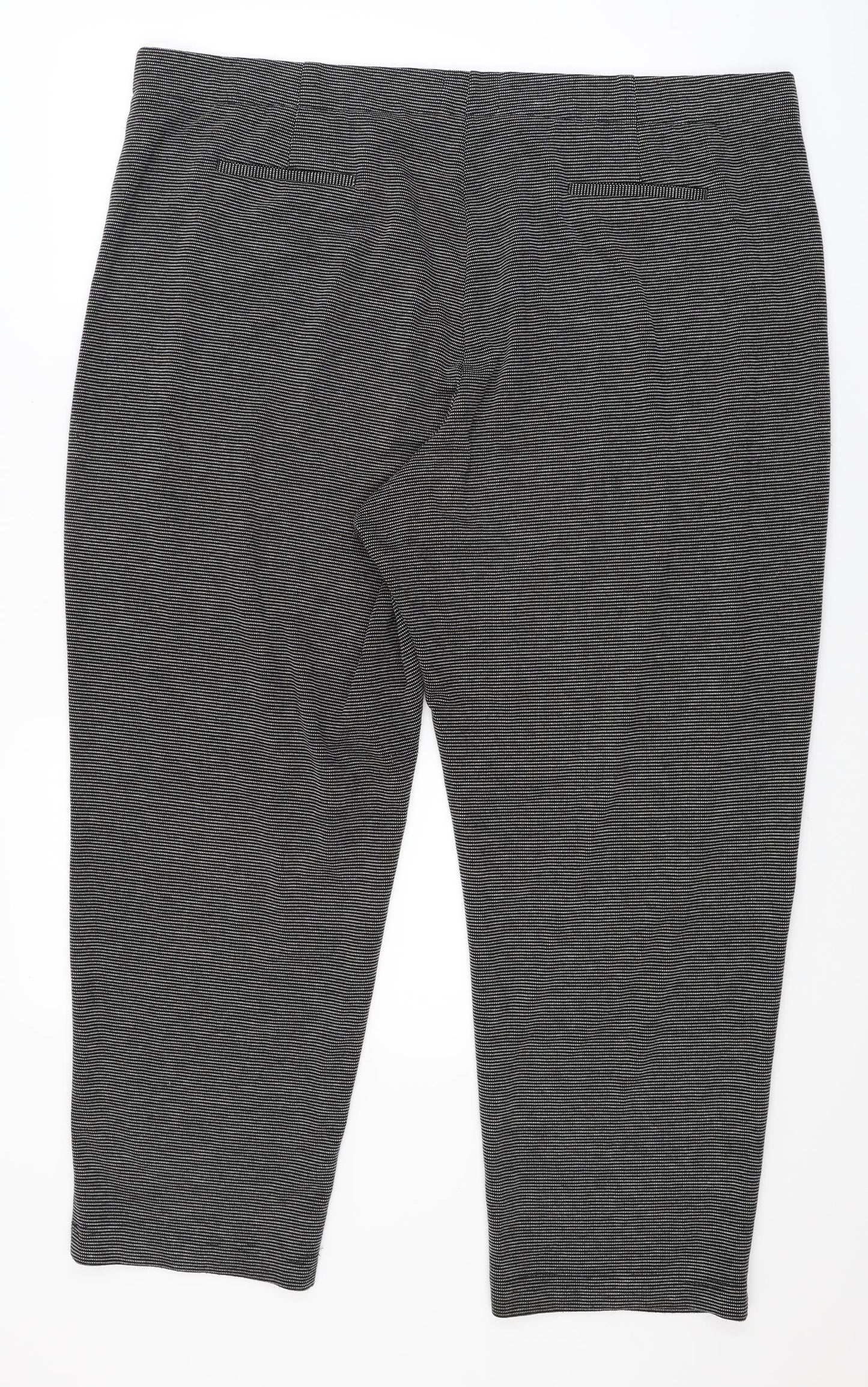 Classic Womens Black Striped  Trousers  Size 24 L27 in