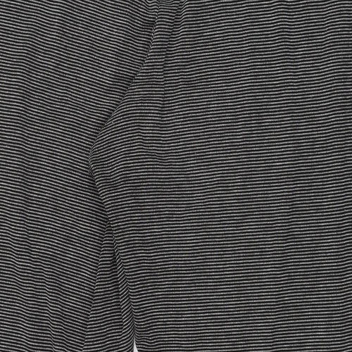 Classic Womens Black Striped  Trousers  Size 24 L27 in