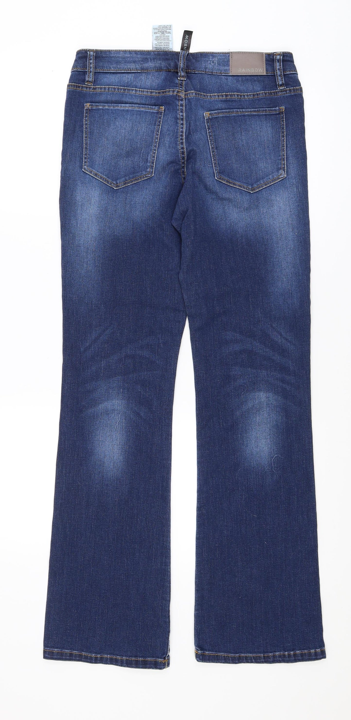 Rainbow Womens Blue   Bootcut Jeans Size 12 L32 in