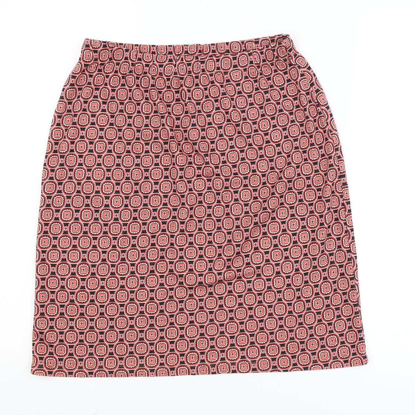 Aniston Womens Pink Paisley  A-Line Skirt Size 12