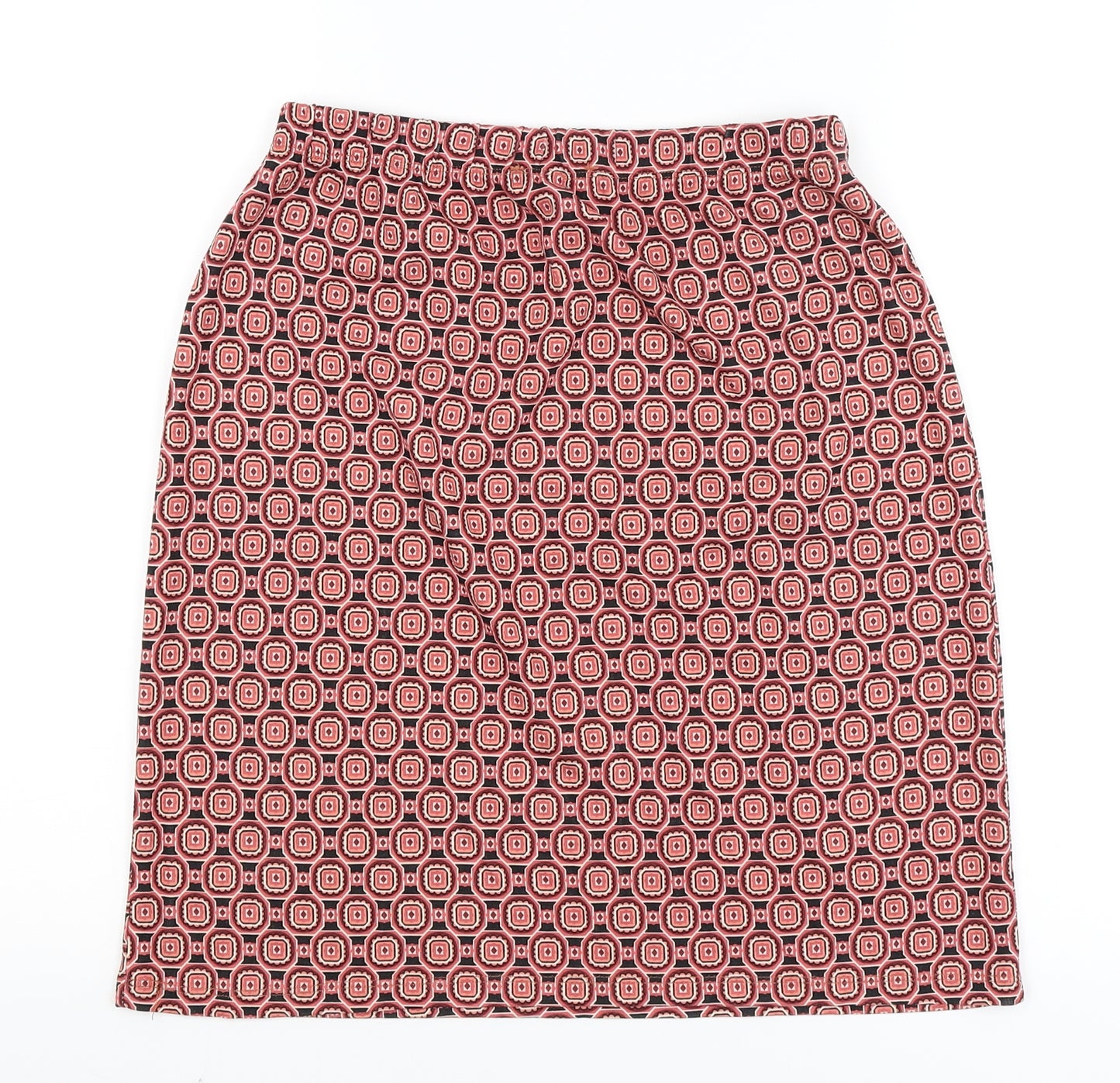 Aniston Womens Pink Paisley  A-Line Skirt Size 12