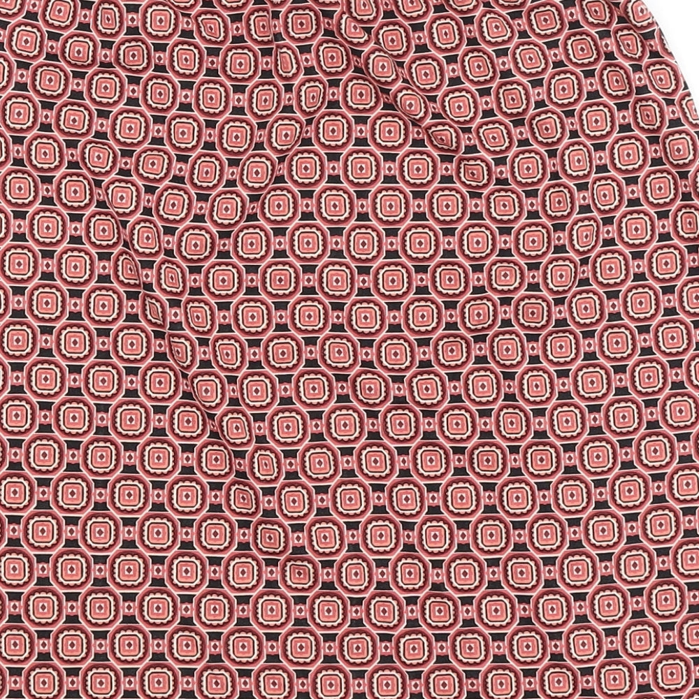 Aniston Womens Pink Paisley  A-Line Skirt Size 12