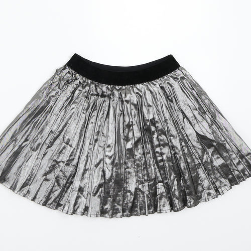 NEXT Girls Silver   A-Line Skirt Size 3-4 Years