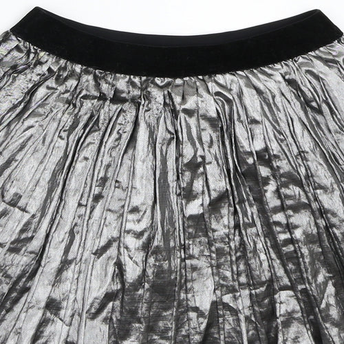 NEXT Girls Silver   A-Line Skirt Size 3-4 Years