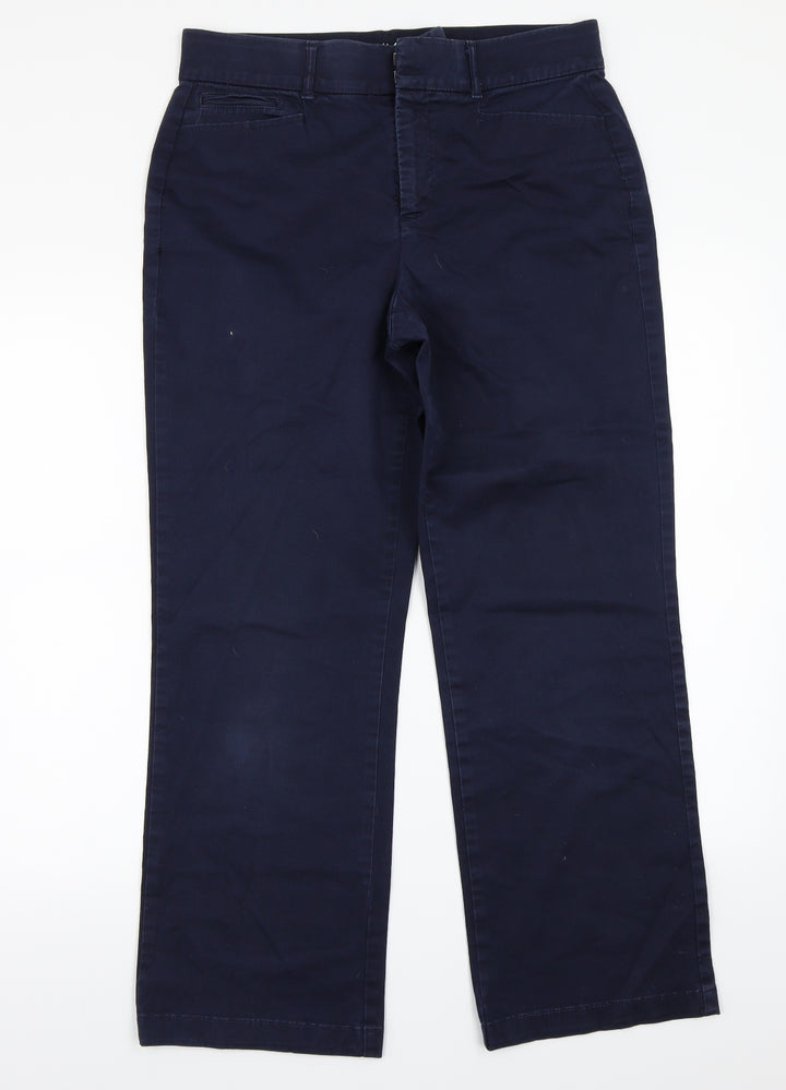 JM Collection Womens Blue Straight Jeans Size 10 L27 in