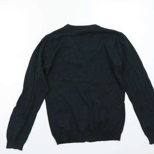 Nutmeg Girls Green   Cardigan Jumper Size 13 Years