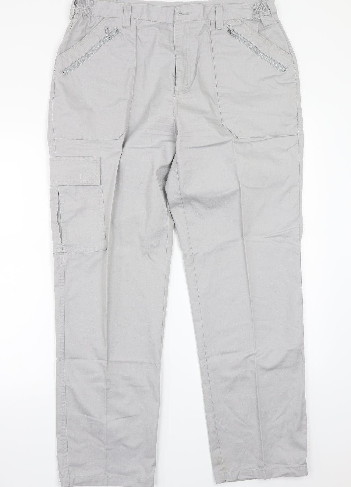 Cotton Traders Mens Grey   Cargo Trousers Size 38 L30 in