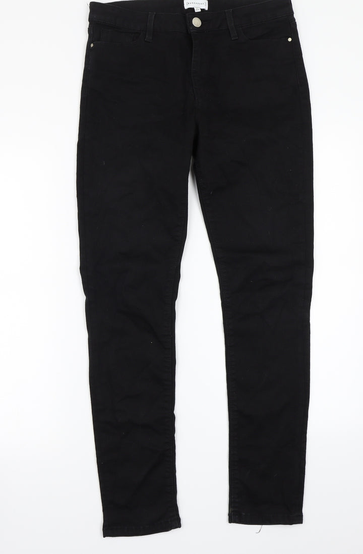 Warehouse Womens Black Straight Jeans Size 30 L29 in