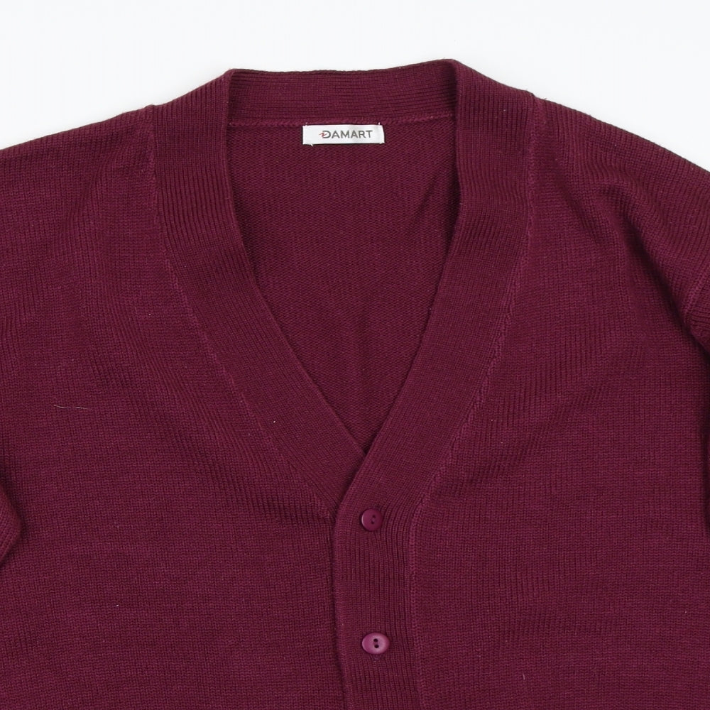 Damart Womens Purple   Cardigan Jumper Size L