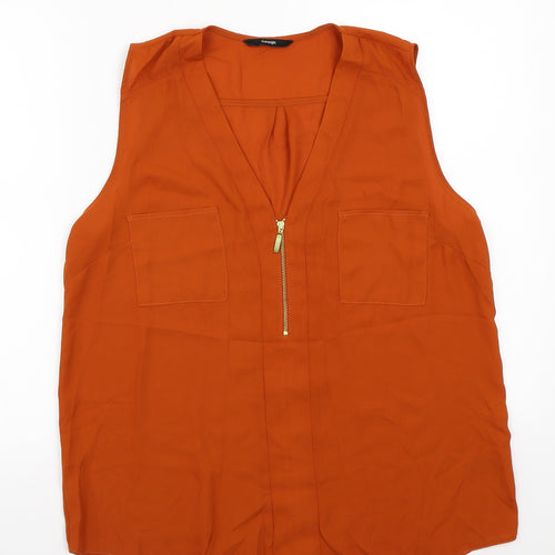 George Womens Brown   Basic Blouse Size 14