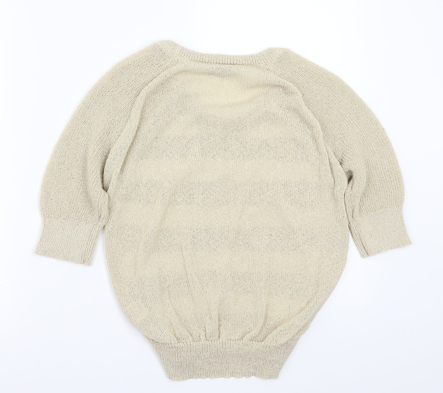 peacocks  Womens Beige Striped  Pullover Jumper Size M