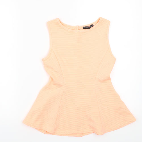 Primark Womens Orange   Basic T-Shirt Size 6