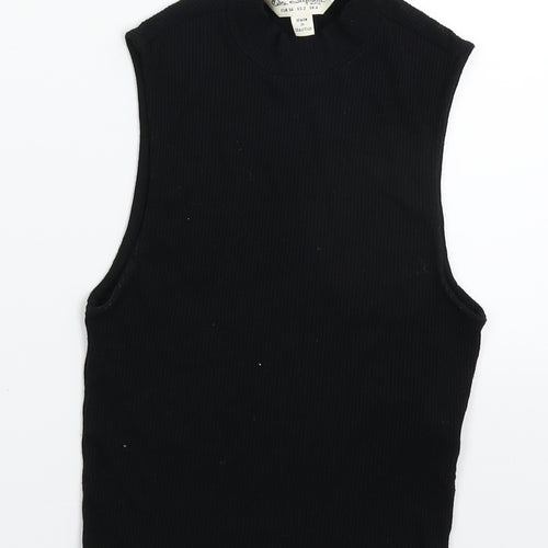 Miss Selfridge Womens Black   Basic T-Shirt Size 6
