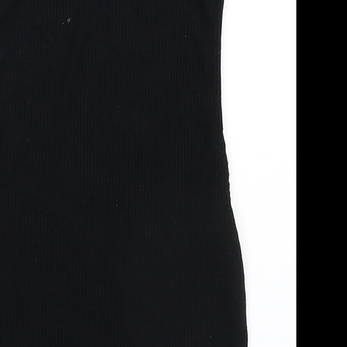 Miss Selfridge Womens Black   Basic T-Shirt Size 6