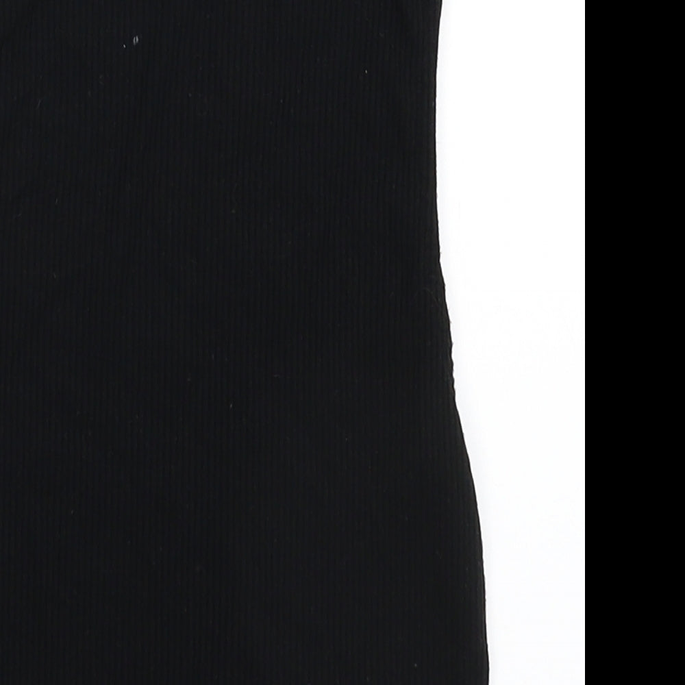 Miss Selfridge Womens Black   Basic T-Shirt Size 6