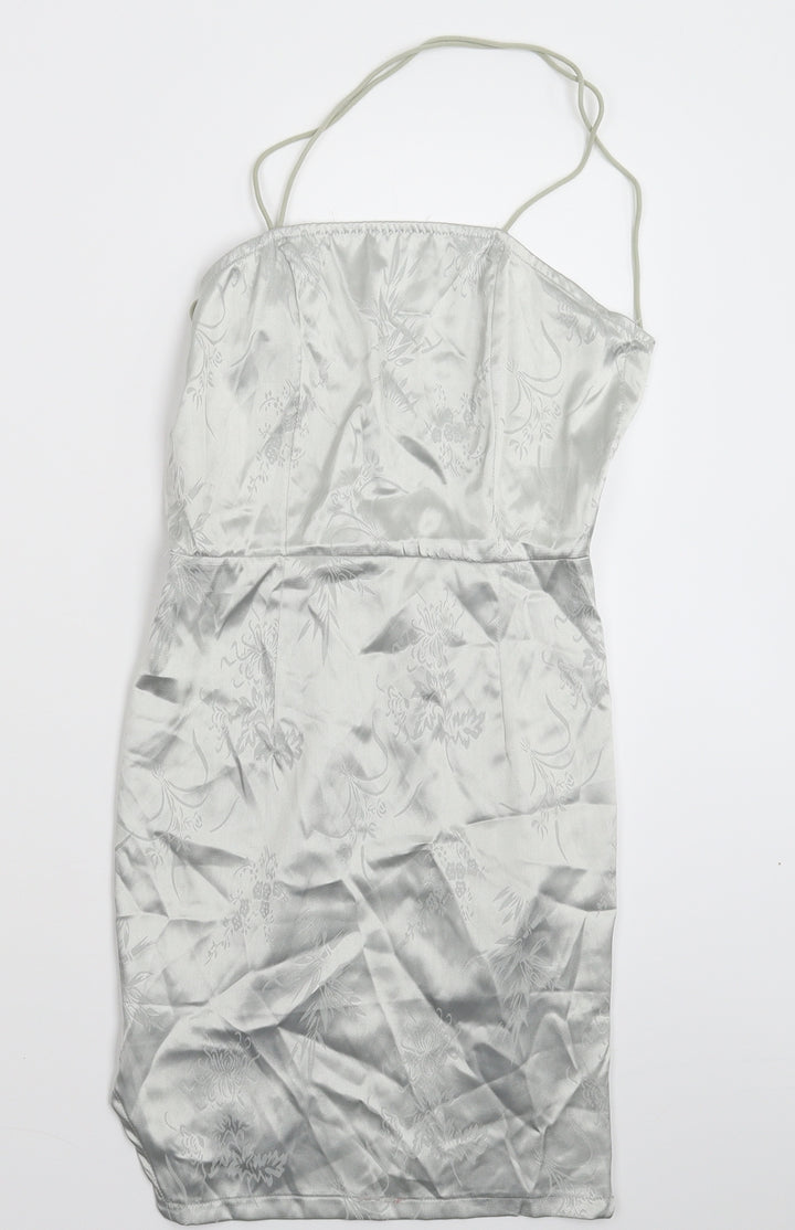 PRETTYLITTLETHING Womens Silver   Mini  Size 4